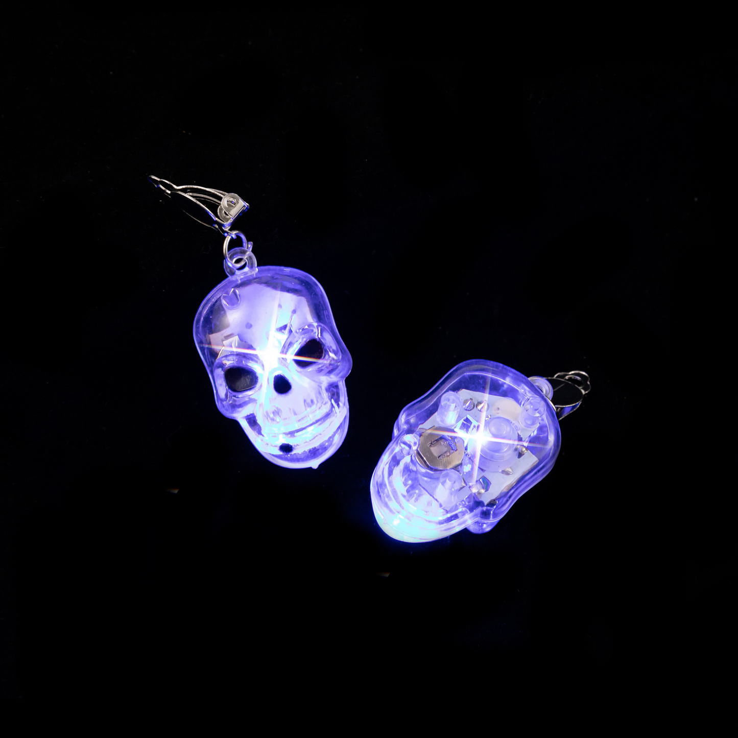 Boucles d'oreilles lumineuses en forme de lampe citrouille d'Halloween et de festival de fantômes