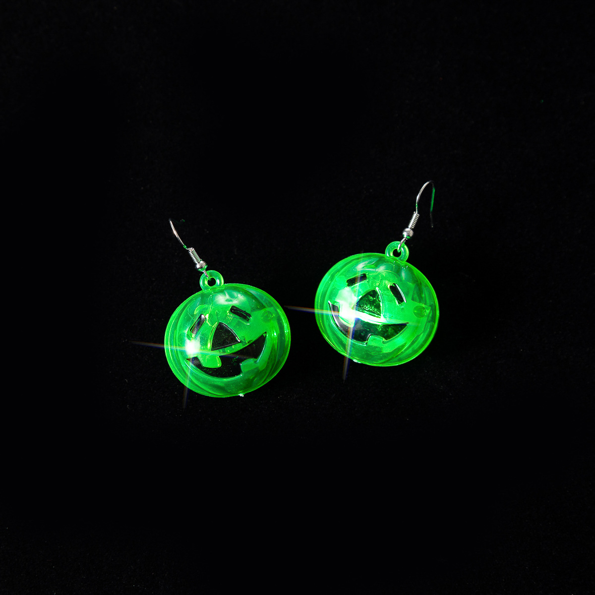 Halloween Pumpkin Lamp Ghost Festival Light-Emitting Earrings