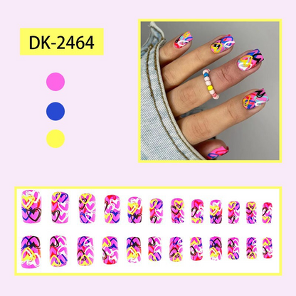 Colorful Love Press-on Nails