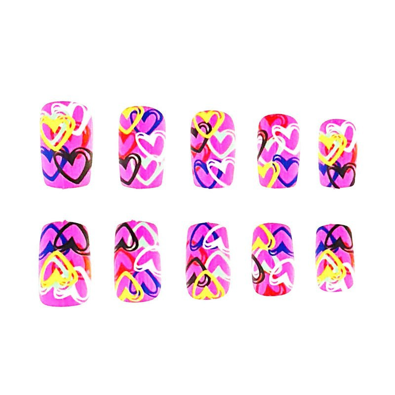 Colorful Love Press-on Nails