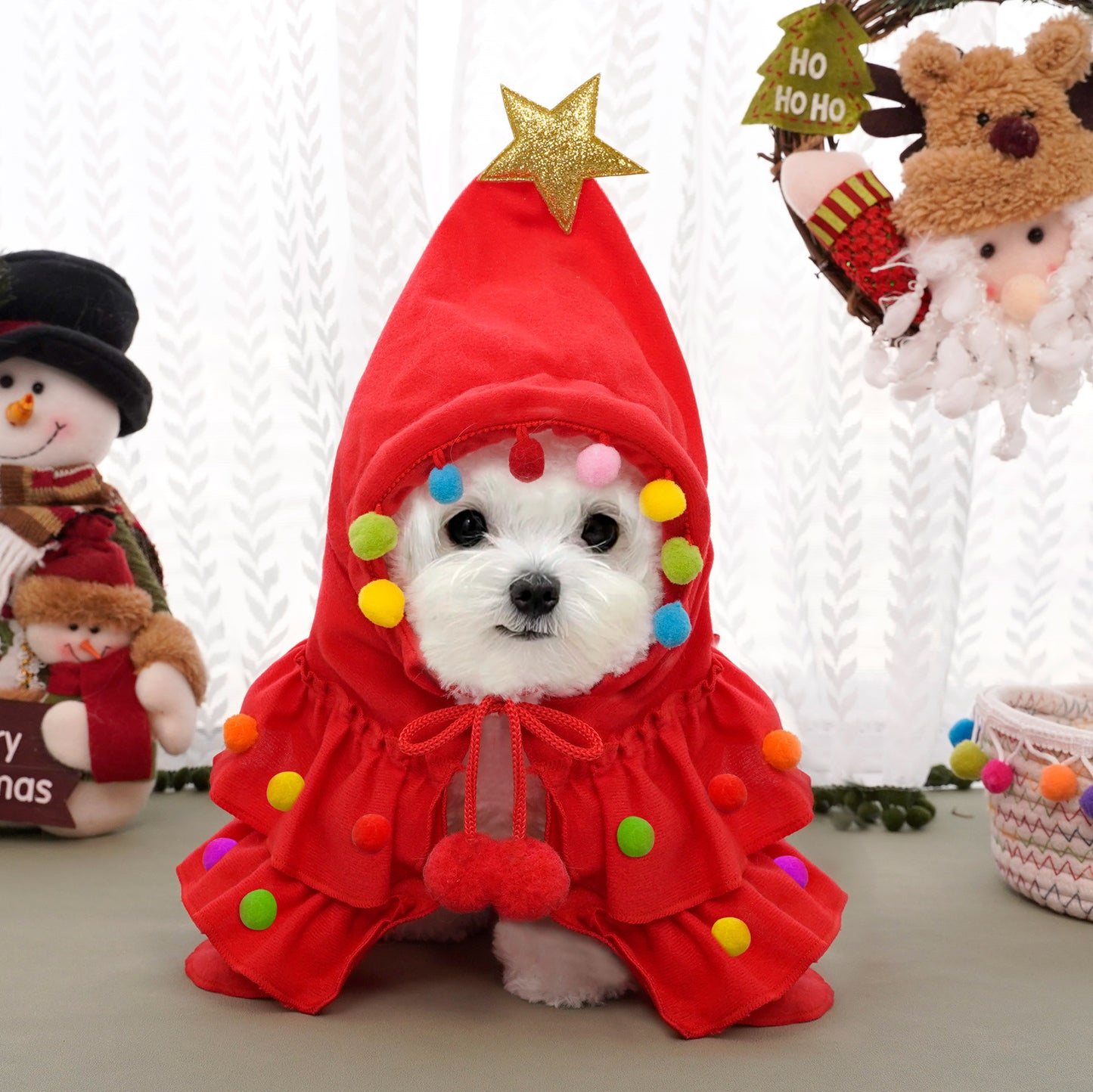 Christmas Pet Cape and Shawl