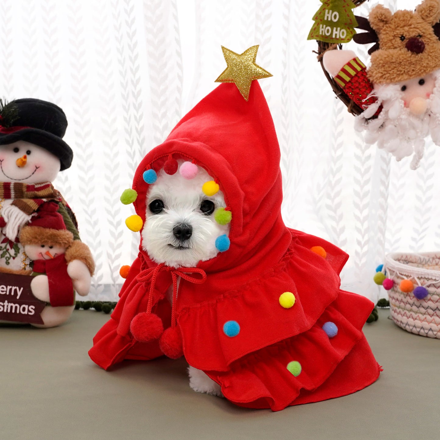 Christmas Pet Cape and Shawl