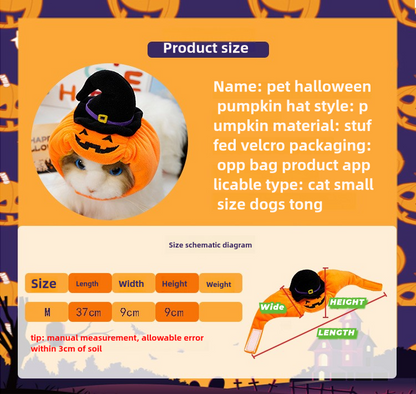 Halloween Funny Pet Pumpkin Hat