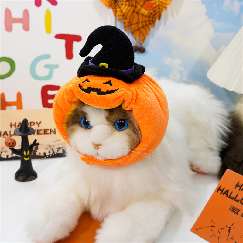 Halloween Funny Pet Pumpkin Hat