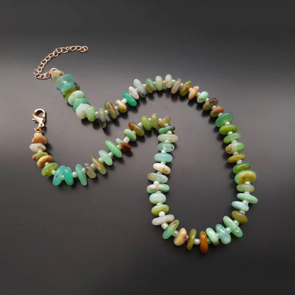 Irregular Natural Stone Beaded Necklace