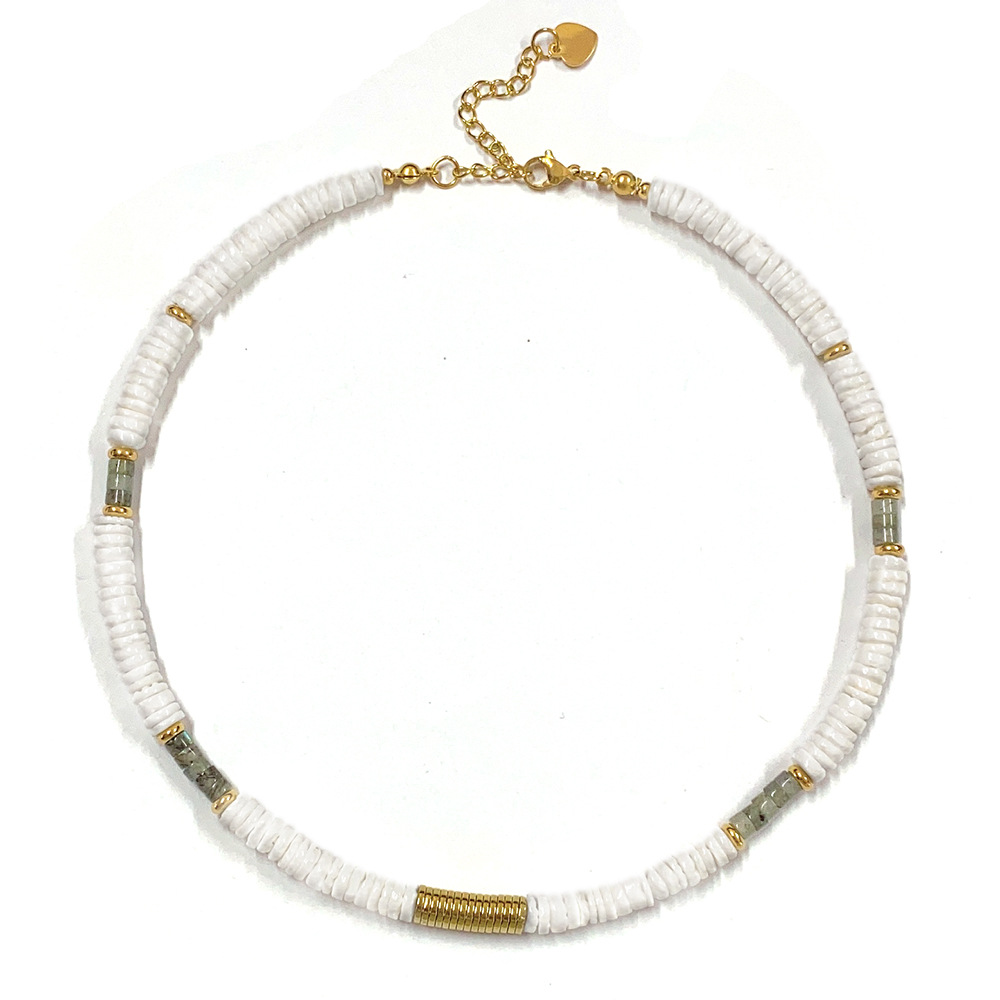 Natural Stone Beaded Necklace