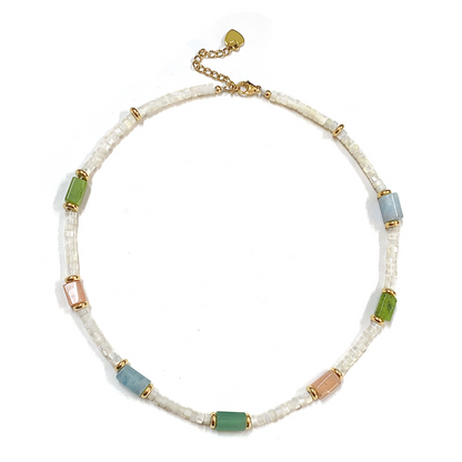 Natural Stone Beaded Necklace