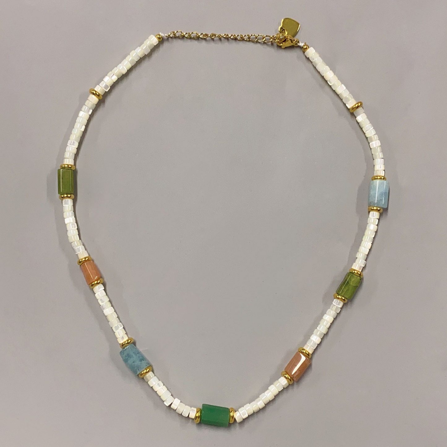 Natural Stone Beaded Necklace