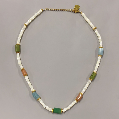 Natural Stone Beaded Necklace