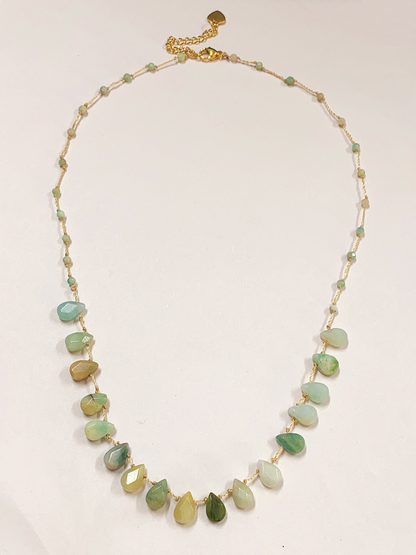 Natural Stone Beaded Necklace