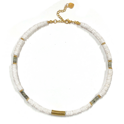 Natural Stone Beaded Necklace