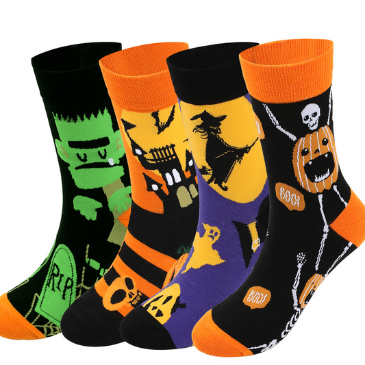 Halloween Hexenkürbis Tube Socken