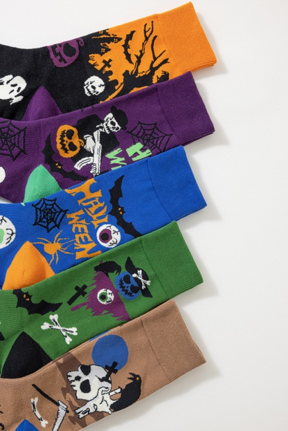 Chaussettes tube colorées d'Halloween