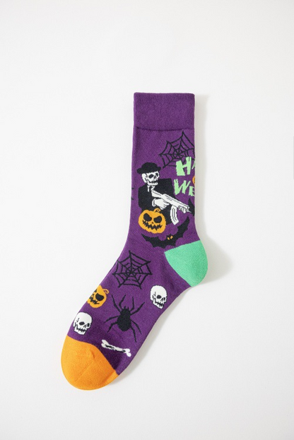 Chaussettes tube colorées d'Halloween