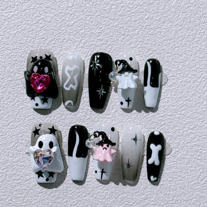 Cute Little Ghost Press-on Nails