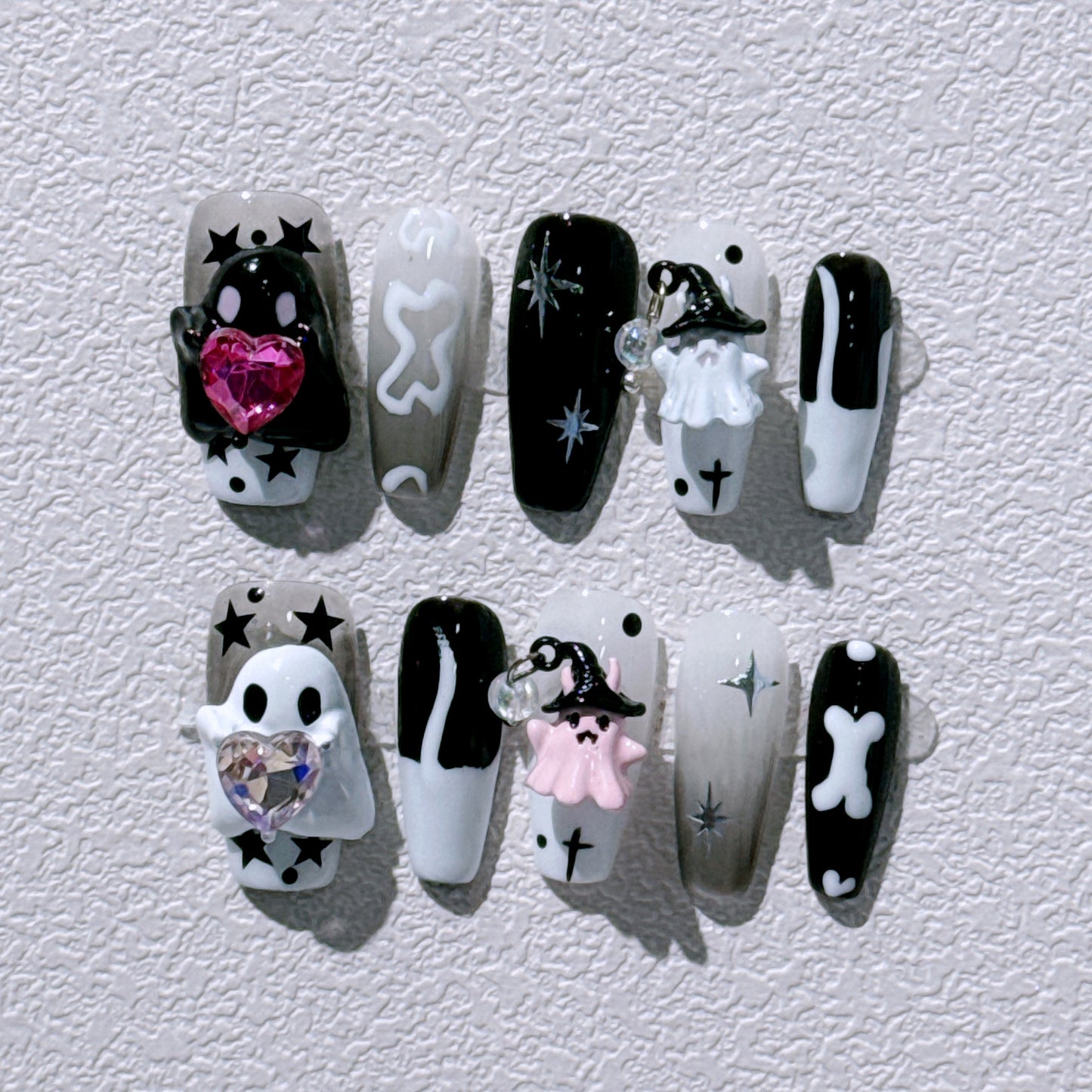 Cute Little Ghost Press-on Nails