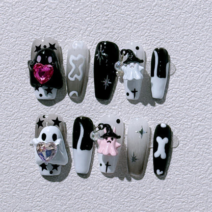 Cute Little Ghost Press-on Nails