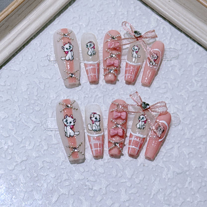 Japanese Mary Meow Press-on Nails