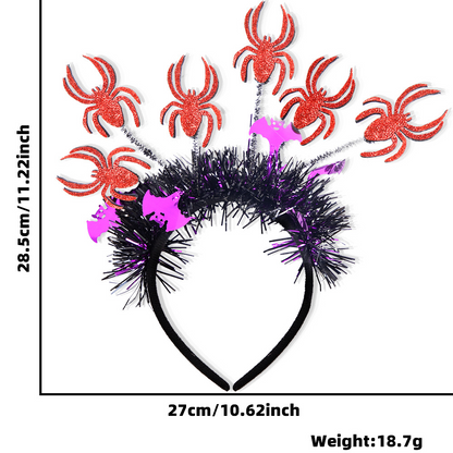 Halloween Pumpkin Spider Radial Headdress