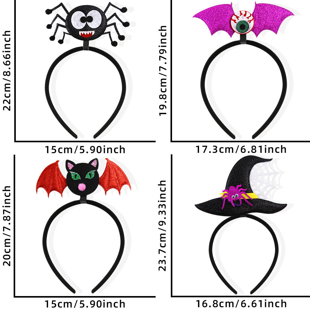 Halloween Ghost Bat Glasses and Headwear and Mask