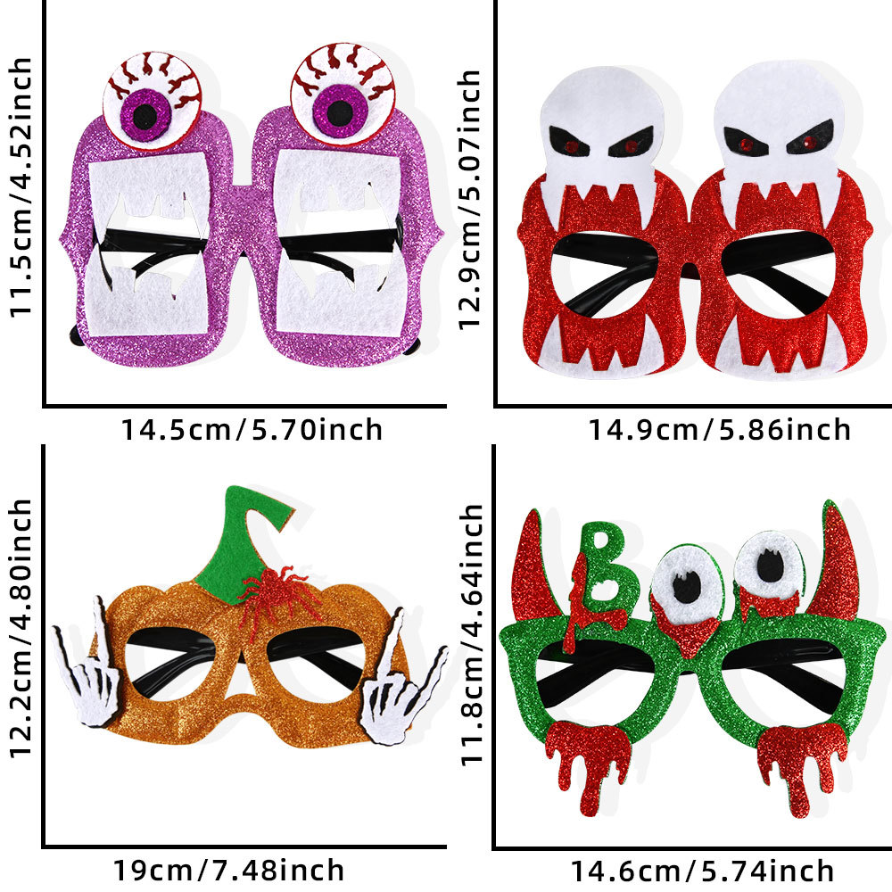 Halloween Ghost Bat Glasses and Headwear and Mask