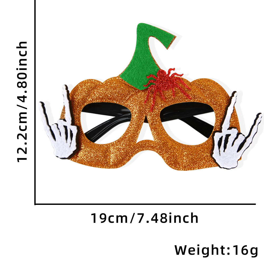 Halloween-Geisterfledermausbrille, Kopfbedeckung und Maske