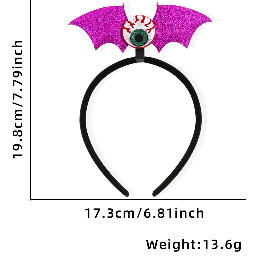 Halloween-Geisterfledermausbrille, Kopfbedeckung und Maske