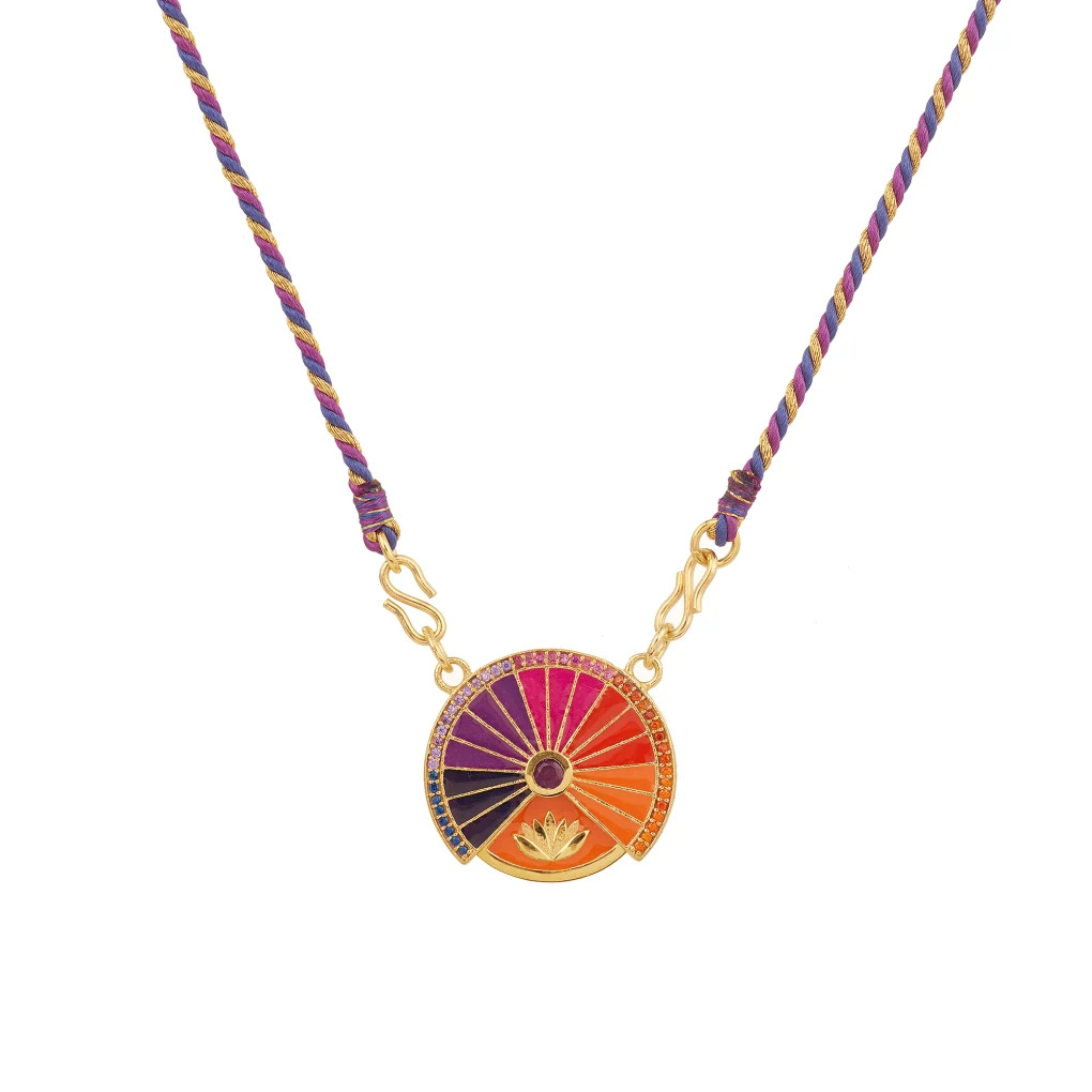 Rotatable Tarot round Coin Necklace