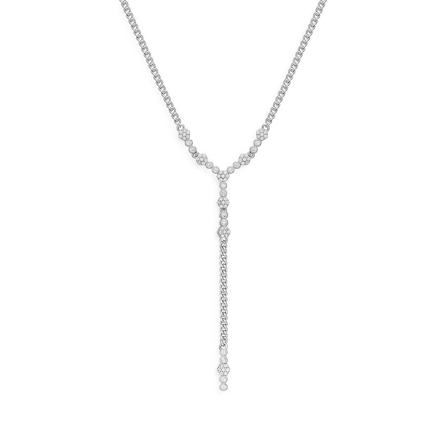 Collier à franges en zircon