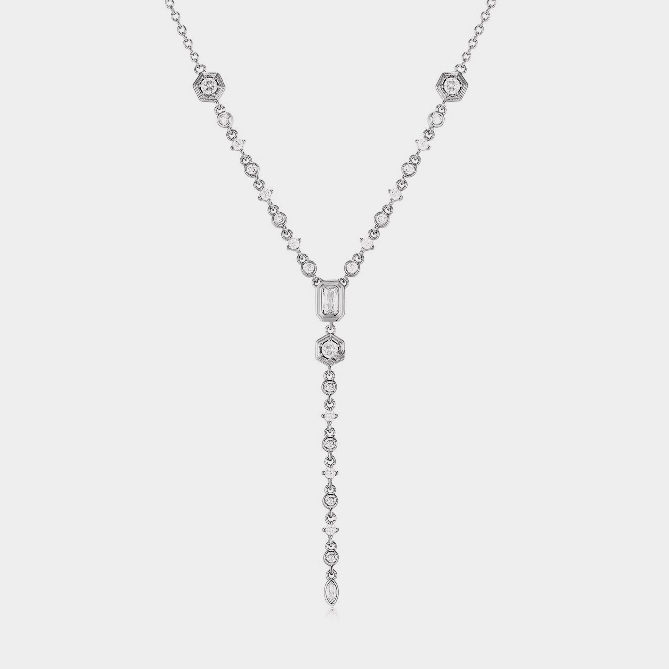 Collier à franges en zircon