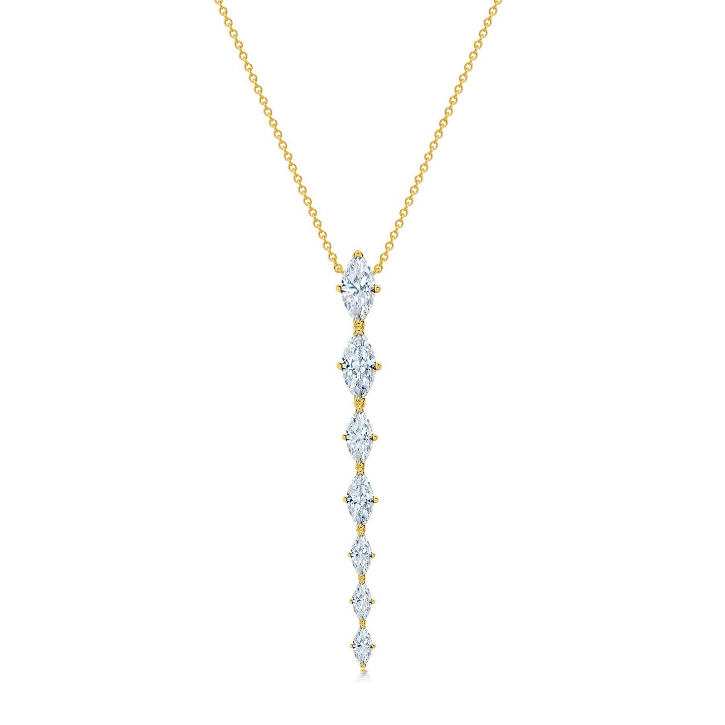 Collier à franges en zircon