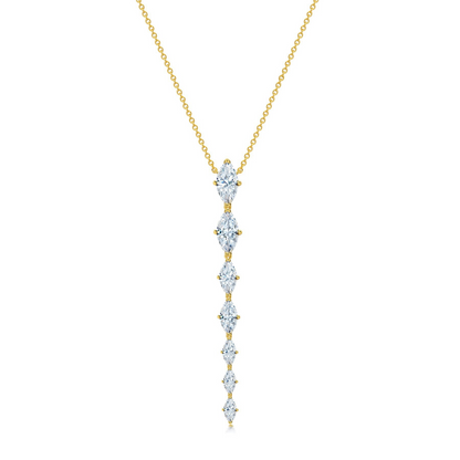 Collier à franges en zircon