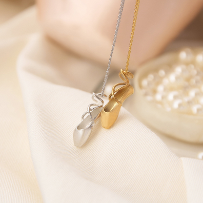 Ballet Shoes Pendant Necklace