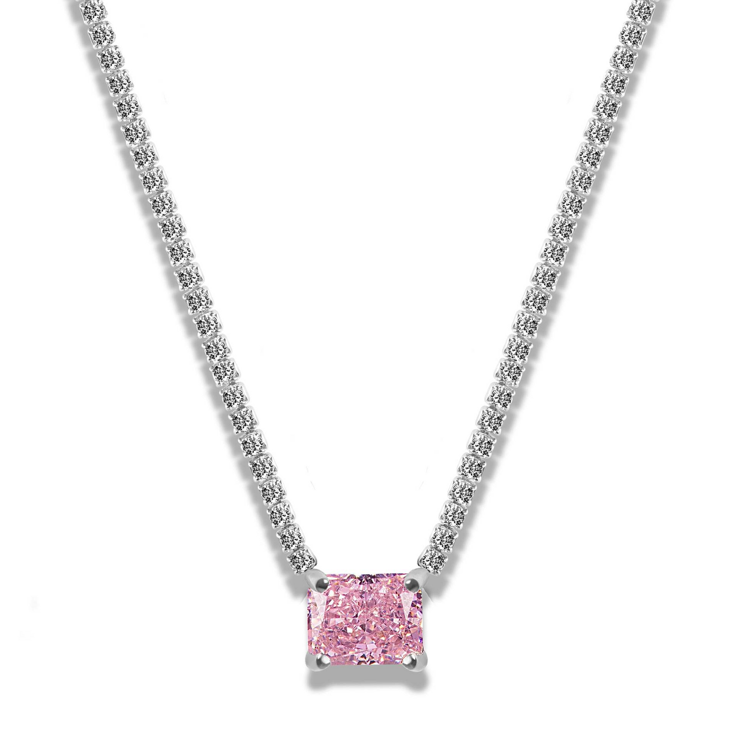 Heart-Shaped Zircon Necklace