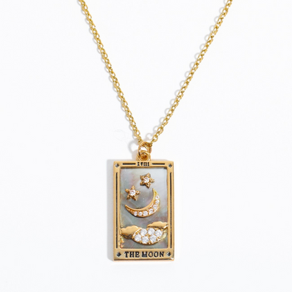 Square Plate Necklace with Diamond