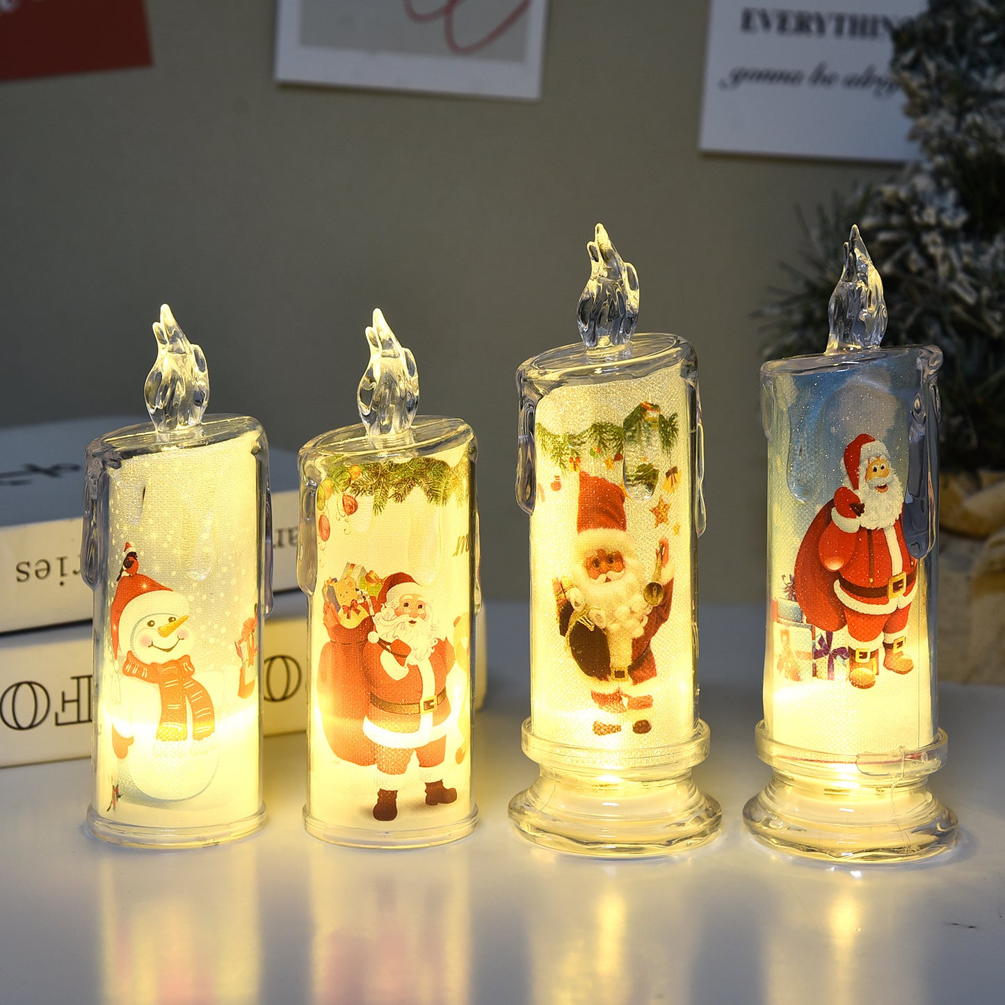 Christmas Simulation Candle Ambience Light