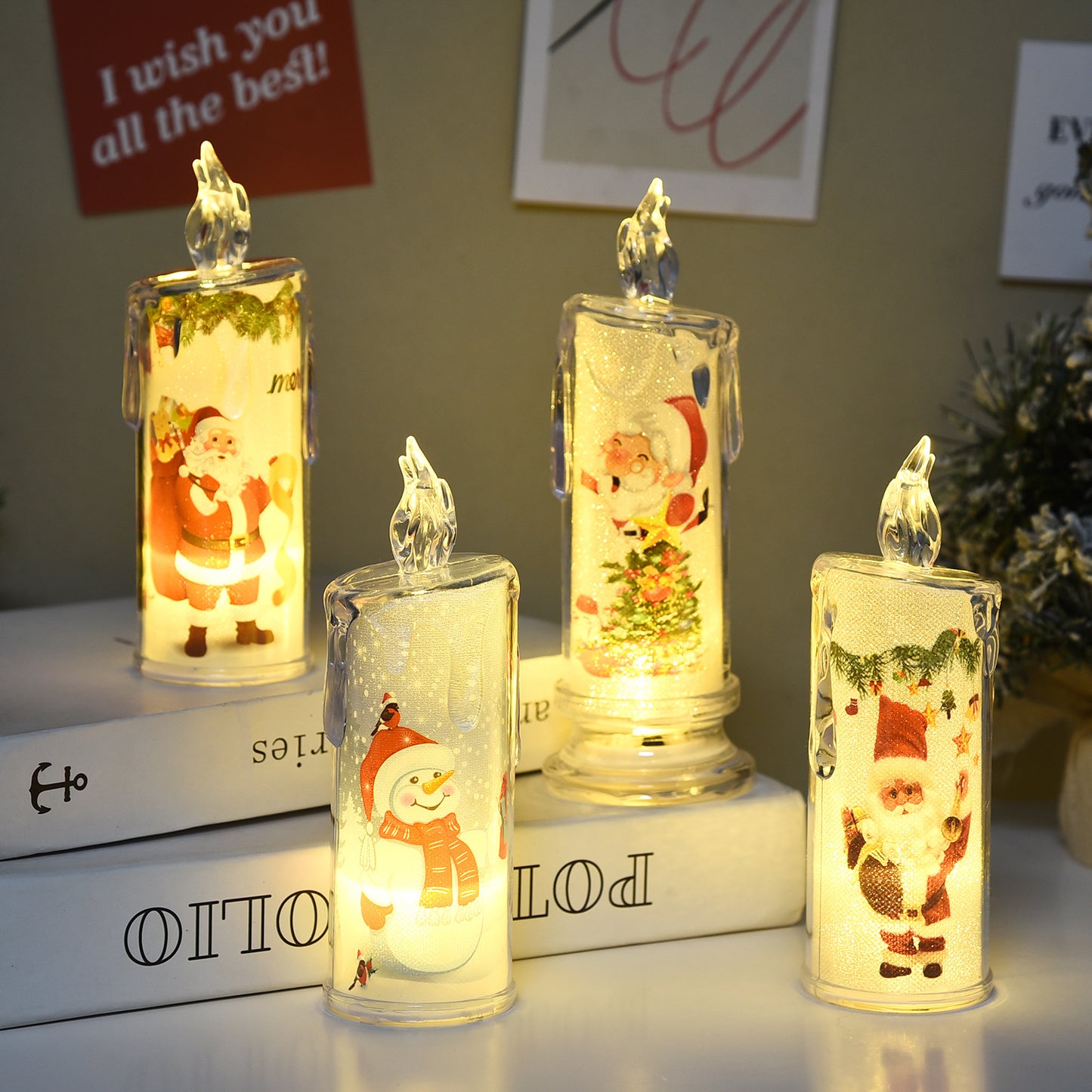 Christmas Simulation Candle Ambience Light