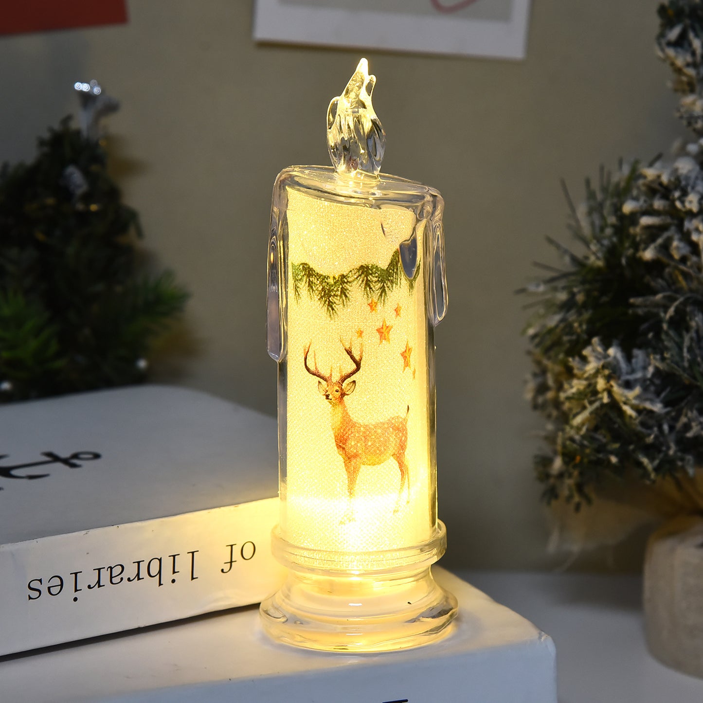 Christmas Simulation Candle Ambience Light