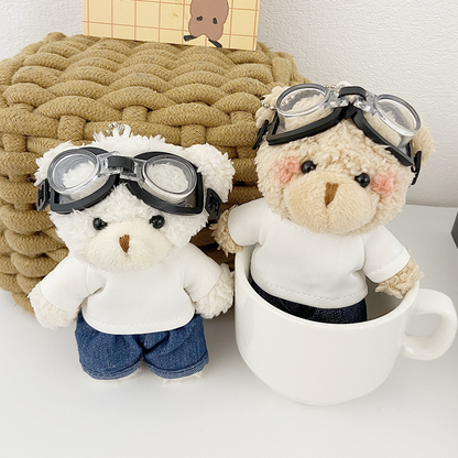 Pilot Plush Bear Pendant