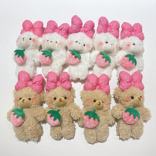 Strawberry Bear Doll Keychain