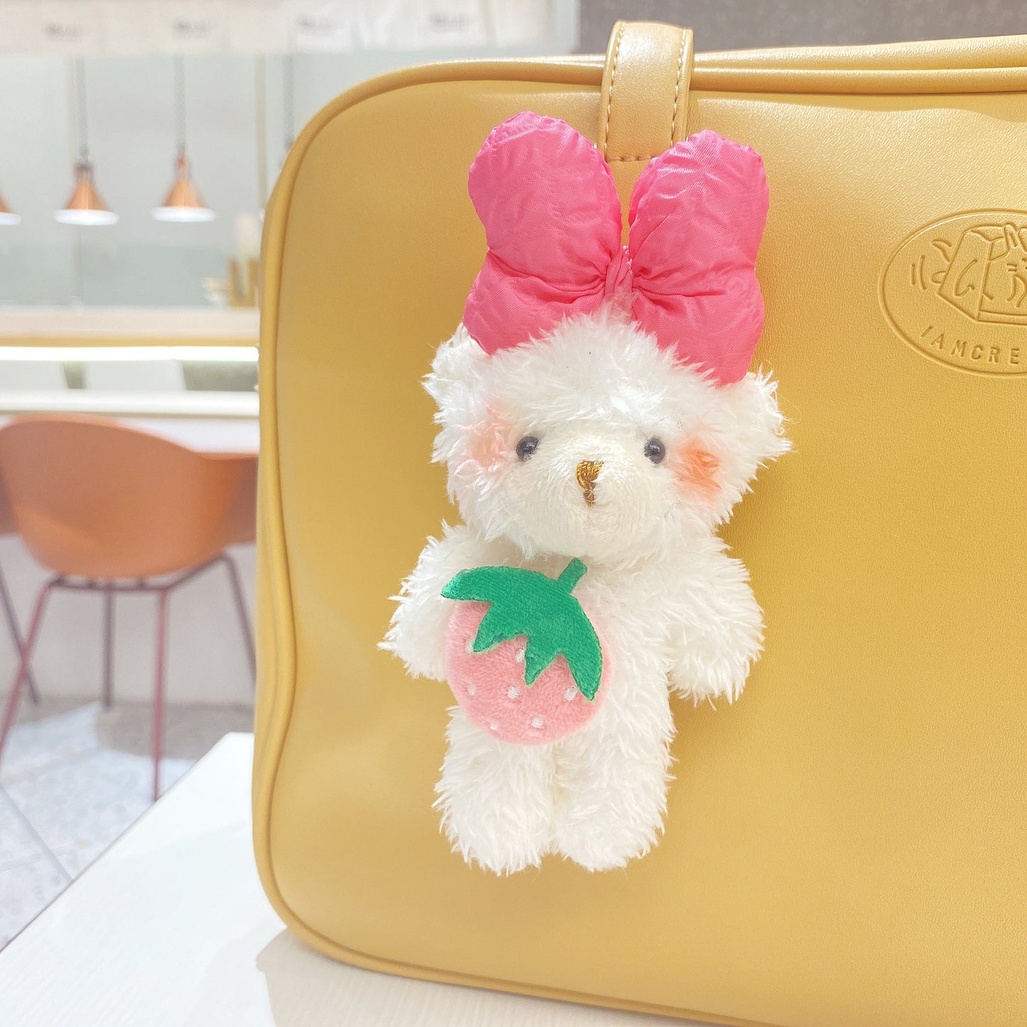 Strawberry Bear Doll Keychain