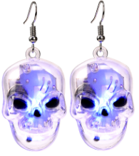 Halloween Pumpkin Lamp Ghost Festival Light-Emitting Earrings