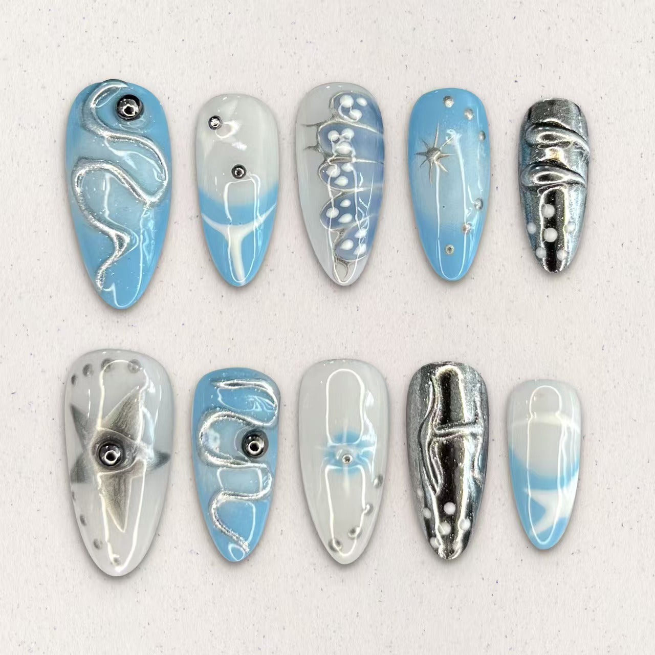 HANDMAKE 3D PRESS-ON NAILS