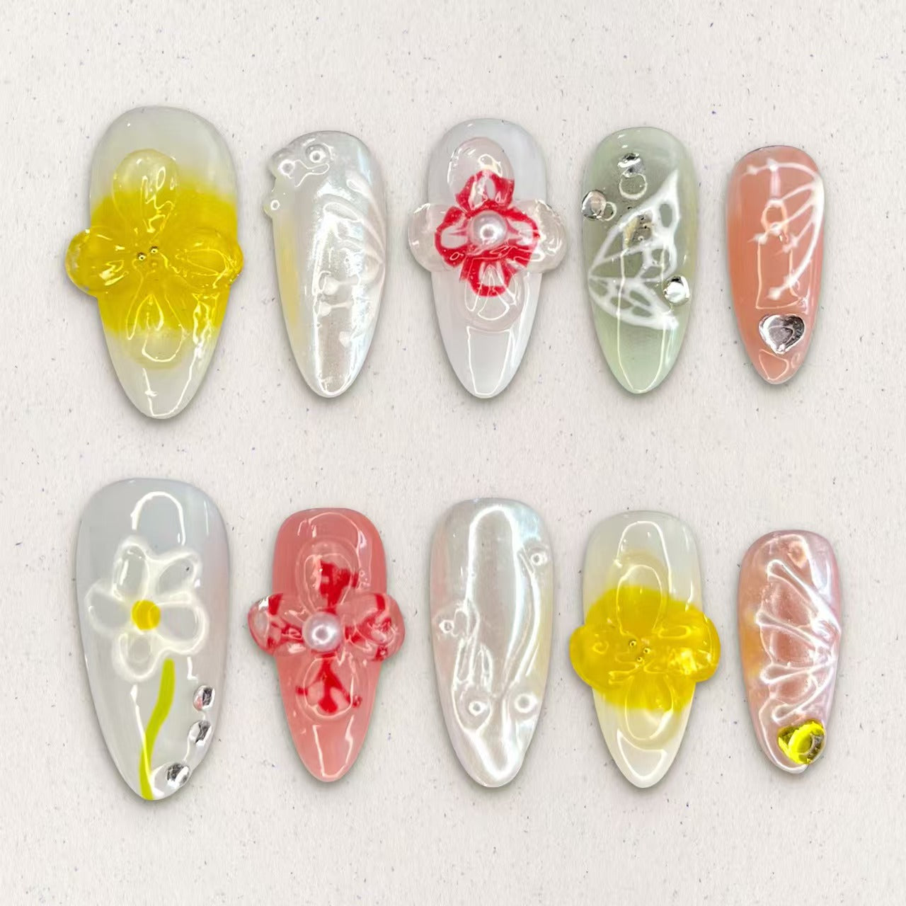 HANDMAKE 3D PRESS-ON NAILS