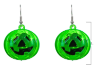 Halloween Pumpkin Lamp Ghost Festival Light-Emitting Earrings